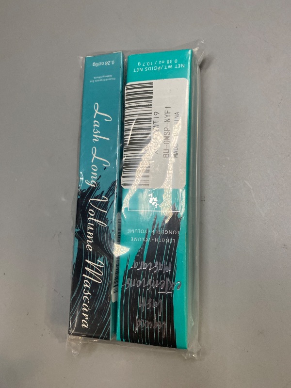 Photo 1 of 2PCS BUNDLE**Mascara black eyeLash for Liquid Extensions Long-Lasting Keep Your Lashes Thick And Waterproof Smudge-Proof Hypoallergenic 10.7g/0.38 OZ (Black)
