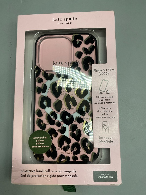 Photo 1 of kate spade new york iPhone 14 Pro Max Case, Compatible with MagSafe - City Leopard Black
