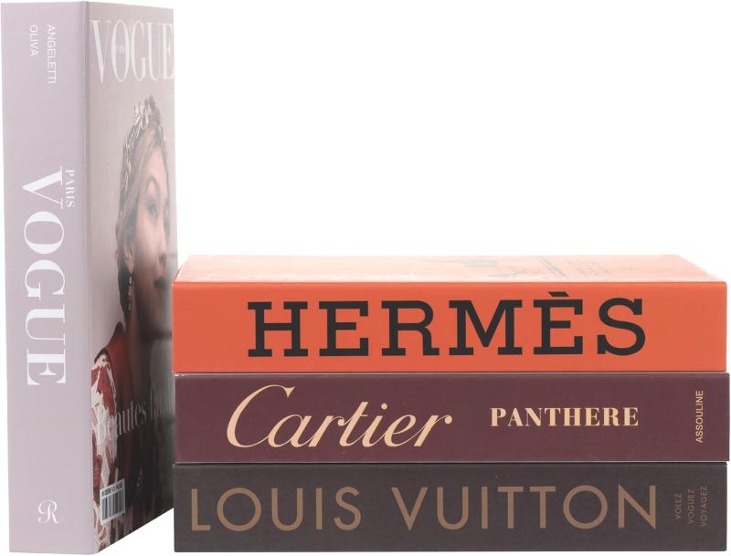 Photo 1 of Decorative Faux Books | GLAM | Large | 4 PCS | Home Decor | Coffee Table | Bookshelf | Aesthetic Book Set | Living Room | Preppy | Stylish | Modern Decor