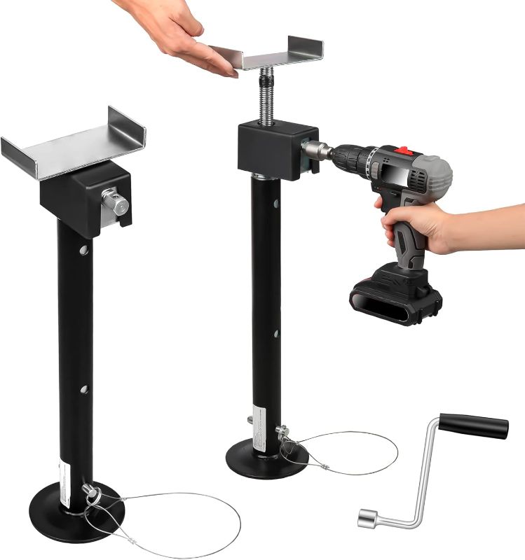 Photo 1 of Trailer RV Slide-Out Supports Jacks 20" to 48" 2-Pack, 5000 pound
