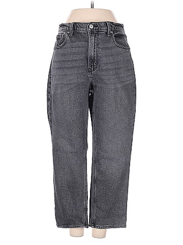 Photo 1 of Size 27 S- Abercrombie & Fitch Ultra High-Rise Ankle Straight Jeans Washed Grey