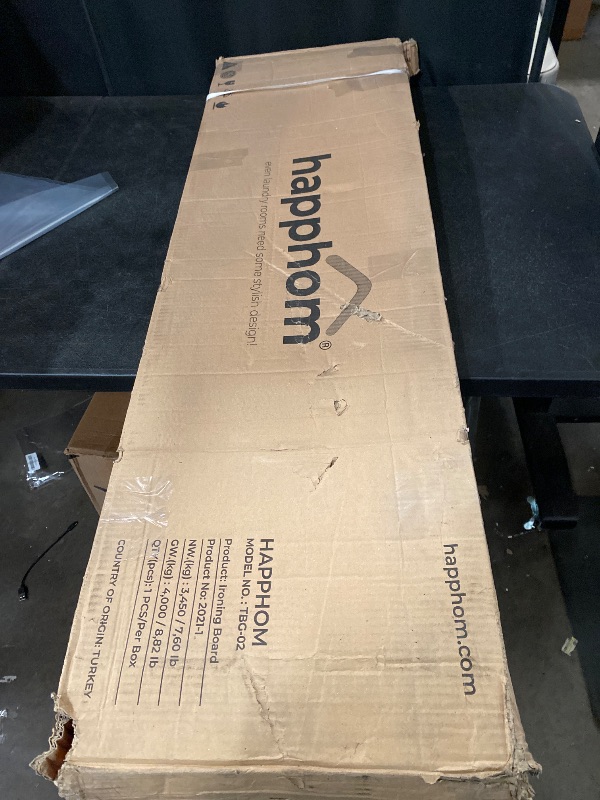 Photo 1 of Ironing Board with Iron Rest, Iron Board with 3 Layers Extra Thick Cover, Compact and Space Saver Foldable Ironing Board, Adjustable Height, Easy Storage with Smart Hanger and Lightweight Design
