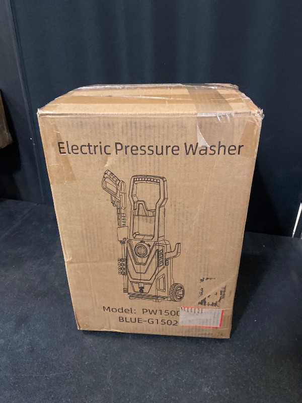 Photo 1 of Electric Pressure Washer, 5000PSI 3.2 GPM Power Washer 2025 Upgraded with 55FT Cleaning Range, 4 Nozzles, Foam Cannon, High Pressure Cleaning Machine for Cars, Homes, Patios, Fences, Blue
