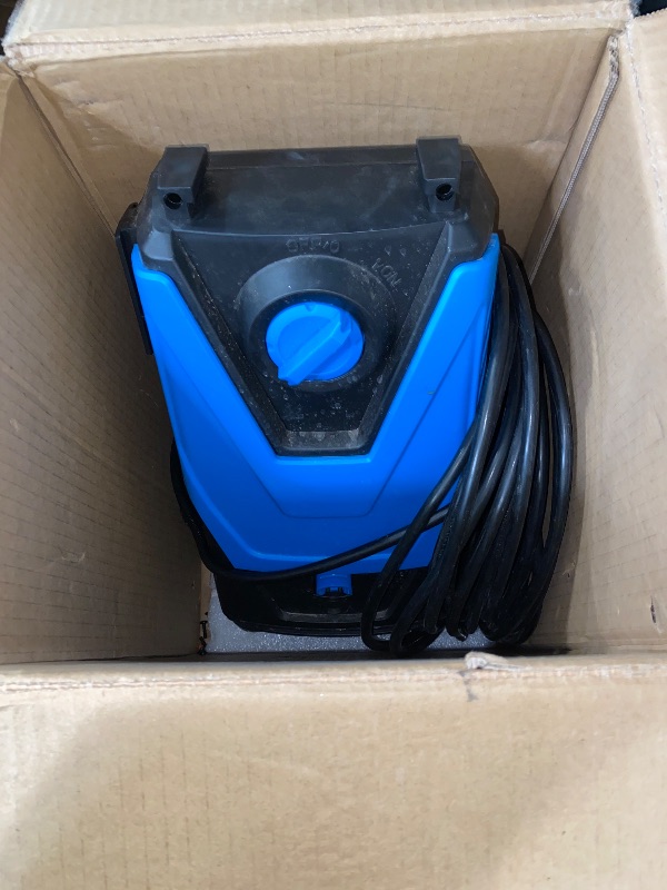Photo 1 of Electric Pressure Washer, 5000PSI 3.2 GPM Power Washer 2025 Upgraded with 55FT Cleaning Range, 4 Nozzles, Foam Cannon, High Pressure Cleaning Machine for Cars, Homes, Patios, Fences, Blue
