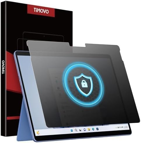 Photo 1 of TiMOVO Privacy Screen Protector for Microsoft Surface Pro 11 2024/Surface Pro 10/Microsoft Surface Pro 9/Surface Pro 8/Surface Pro X 13 inch, Anti-Spy Tempered Glass, 9H Hardness, Bubble Free, 1 Pack
