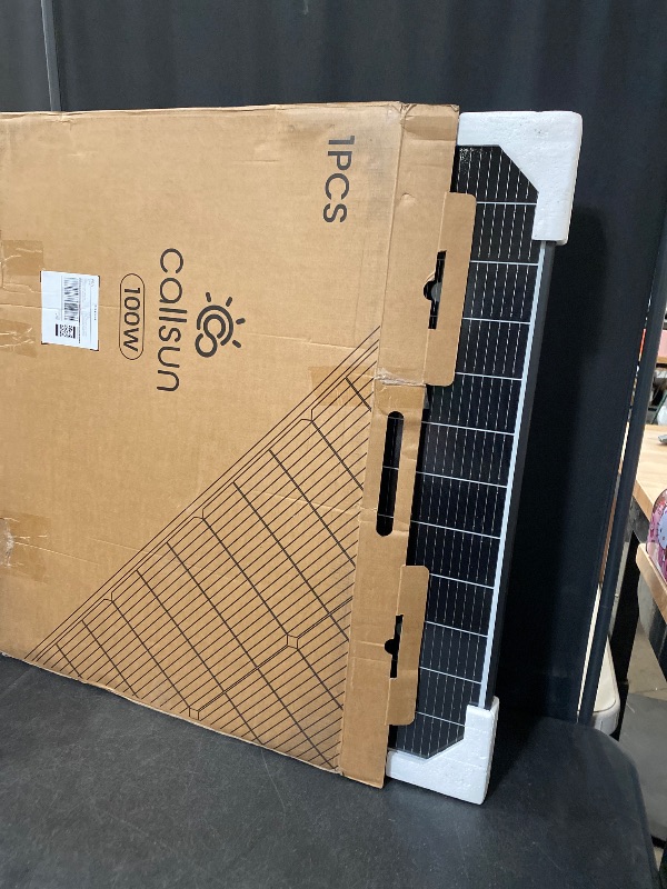 Photo 1 of N-Type 16BB 100 Watt Solar Panel 12V, 100W Monocrystalline Solar Panel, 25% High Efficiency PV Modules, Ideal for RV, Trailer, Camper, Marine, Rooftop, Home, Off-Grid (100w Single Panel)
