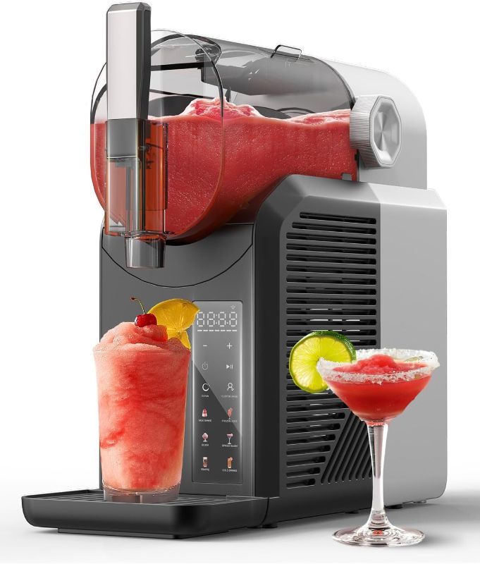 Photo 1 of Slushie Machine for Home: 15-60 Minutes Slushy Machine, Frozen Drink and Slushie Maker with 7 Preset Programs, 4 Hours Freshness, Slush, Milkshakes, Frozen Margaritas, Frappés, and More
