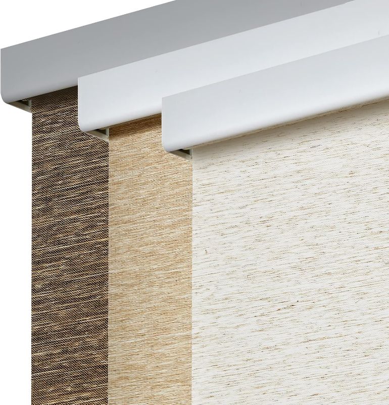 Photo 1 of Persilux Window Shades Free-Stop Cordless Light Filtering Roller Shades for Windows (Cream 28" W x 72" H) Natural Woven Fabric UV Protection Privacy Roller Blinds for Windows, Home, Kitchen, Patio
