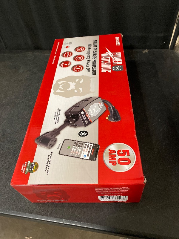 Photo 1 of SEALED BOX** Power Watchdog PWD50EPO, Bluetooth Surge Protector with Auto Shutoff, 50 Amp, Portable