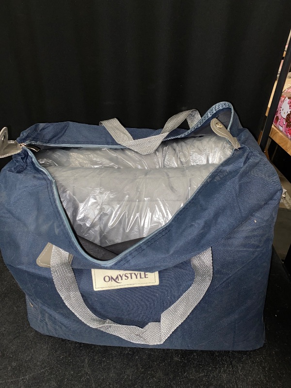 Photo 1 of OMYSTYLE Warming & Cooling Weighted Blanket for Adult (25lb, 60 X 80 Inches) - Reversible Tencel/Short Plush Twin Size Weighted Blanket, Bonus Carry Bag Included
