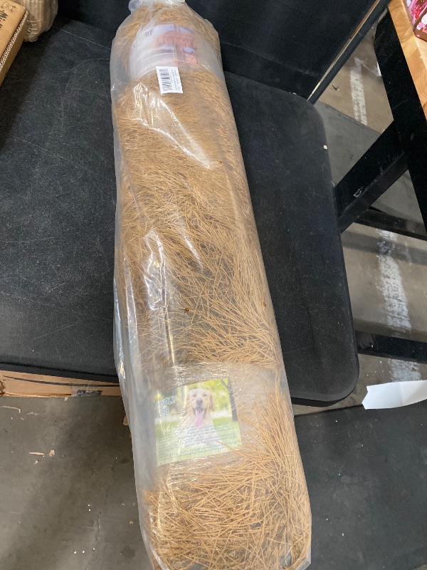 Photo 1 of XLX TURF Synthetic Thatch Roofing, Fireproof Tiki Bar Hut Grass Roof Nativity Christmas Party Decor, Mexican Artificial Palm Straw Roll for Patio, Fence, Palapa, Duck Blinds Grass, 35" x 6.5'
