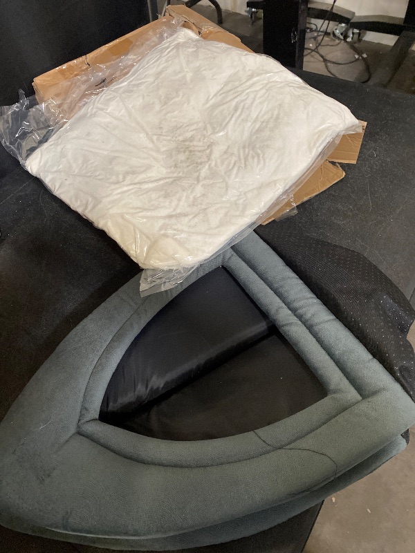 Photo 1 of Bedsure Cat Beds for Indoor - 2 in 1 Cat Cave House Tent for Kittens and Small Pets with Removable Washable Cushioned Pillow, Foldable Kitten Hideaway with Non-Slip Bottom, Dark Grey, 16 inches

