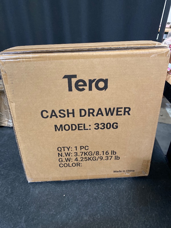 Photo 2 of Tera 13" Cash Register Drawer for Point of Sale POS System with 4 Bill 5 Coin Cash Tray 6 Keys Auto Open Removable Coin Compartment Key-Lock 24V RJ12 Interface Media Slot for Small Business 330G
