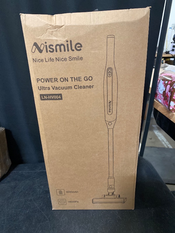 Photo 1 of Cordless Vacuum Cleaner, 18Kpa Stick Vacuum for Home with LED Screen,6000mAh Handheld Vacuum, Brushless Motor,Rechargeable, Anti-Tangle Handheld Vac for Cleaning Pet Hair, Carpet, Floor?White?
