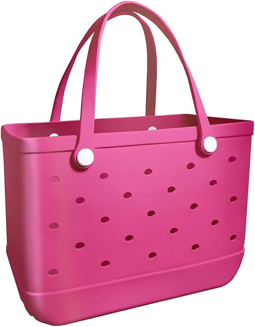 Photo 1 of Rubber Beach Bag Beach Tote Bag - Rubber Tote Handbag Waterproof Bags for Women, Travel Totebags for Pool Sports