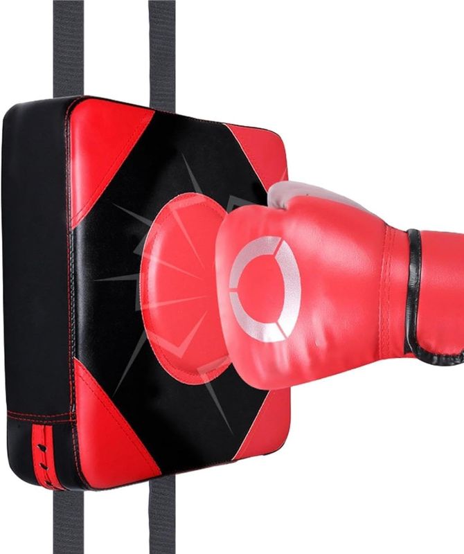 Photo 1 of Boxing Punching Pad - Wall Mounted, PU Leather and High Elasticity Sponge Bag for Adjustable Height
