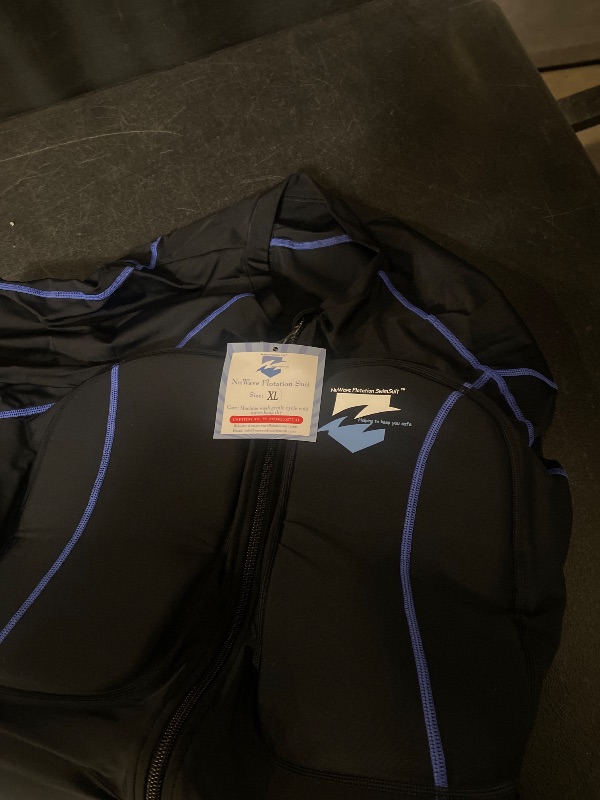 Photo 1 of BLUE/BLACK XL Mens NuWave Flotation Swimsuit SHORT SLEEVE 