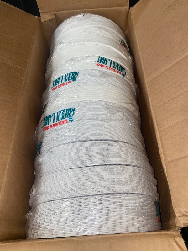 Photo 1 of 12/100 Paper Plates, Green Label, 9" Plate, 1200/CT, White