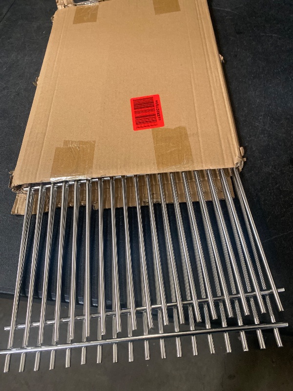 Photo 1 of SG528(2-Pack) 19 1/2" 18 Cross rods Stainless Steel Cooking Grates for Weber Genesis E-310 E-320 E-330 S-310 S-320 S-330 EP-320 ESP-310 ESP-320 Gas Grills,DCS and Uniflame Gas Grill Models
