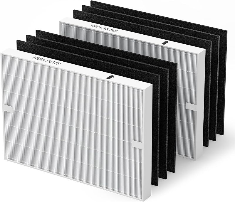 Photo 1 of AP-1512HH Air Purifier Replacement Filter Set for Coway Airmega AP-1512HH and and Airmega 200M air Purifier, 2 HEPA and 6 Carbon Filters, Compared to Part #3304899
