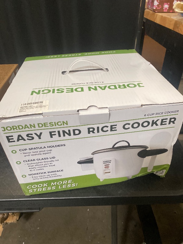 Photo 1 of Easy Find Rice Cooker 6-cup (cooked), Rice Cooker 3 cups (UNCOOKED), One Touch Rice Cooker, White, Small Rice Cooker
