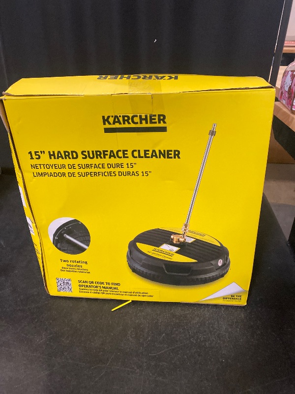 Photo 1 of Kärcher Pressure Washer Surface Cleaner, Extension Wand, QC, 1/4 - 2600-3200 PSI