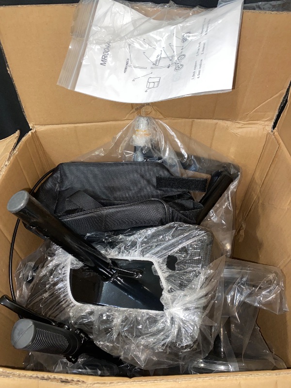 Photo 1 of Knee Scooter,Economical Foldable Steerable Knee Walker,for Adults Foot Surgery,Injured Ankle Recovery Scoote(Black-Standard Version)
