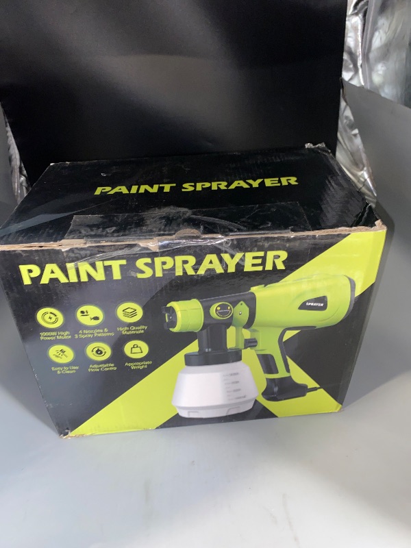 Photo 1 of Paint Sprayer for Ryobi 18V Battery, Cordless Paint Sprayer with 1000ML Container, Handheld HVLP Paint Gun Electric Paint Spray for Small Painting Projects: Fence, Cabinets, Chairs(No Battery)
