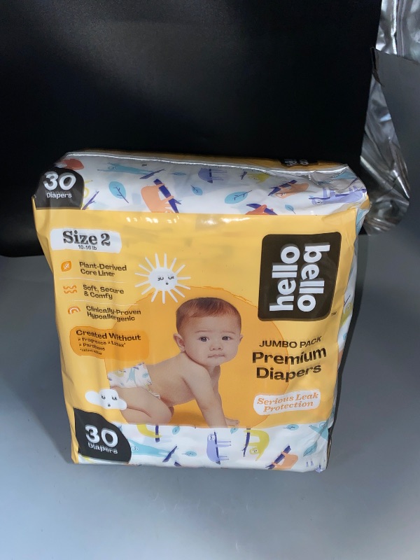 Photo 1 of Hello Bello Premium Baby Diapers Size 2, 30 Count of Disposable, Extra-Absorbent, Hypoallergenic Diapers with Snug and Comfort Fit, Sleepy Sloth