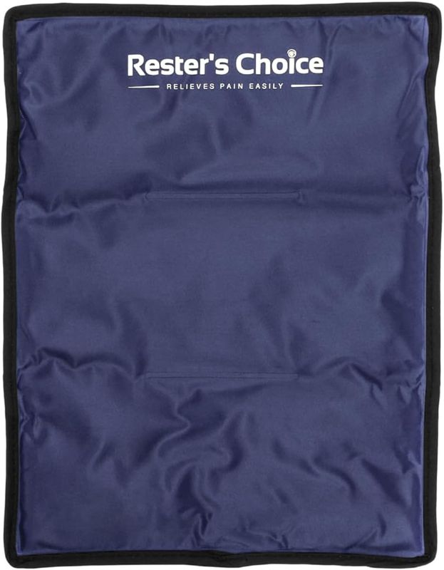 Photo 1 of Ice Pack for Injuries Reusable, Soft Gel Flexible - (Large: 11"x14.5") for Hip, Shoulder, Knee, Back - Comfy Cold Pack Compress for Swelling, Bruises, Surgery (Dark-Blue, 1 Pack)
