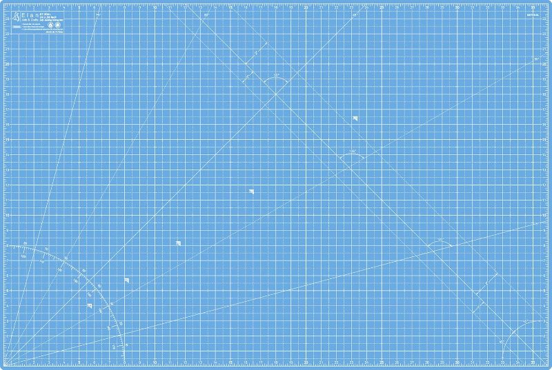 Photo 1 of Elan Cutting Mat A1 Blue, Large Self Healing Cutting Mat 24 x 36 Inch, 5-Ply Craft Board Blue, Hobby Board for Crafts 24x36 Inch