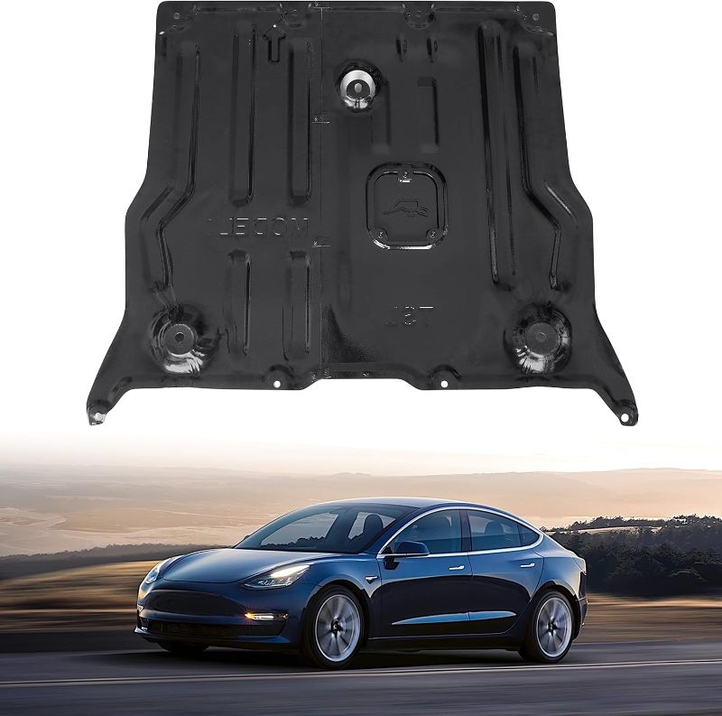 Photo 1 of Front Skid Plate for Tesla Model 3 / Model Y, Under Engine Guard Cover Splash Shield Cover Chassis Guard Plates for Tesla Model 3 2017-2024 / Model Y 2020-2024 Accessories
