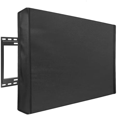Photo 1 of BLACK-  outdoor tv cover 60 - 70 inches - with bottom cover and weatherproof material with soft cloth