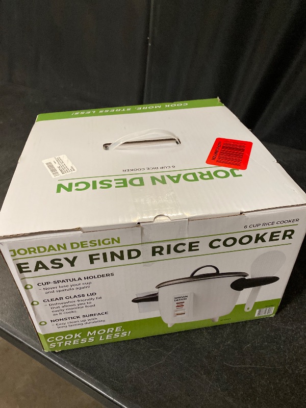 Photo 1 of Easy Find Rice Cooker 6-cup (cooked), Rice Cooker 3 cups (UNCOOKED), One Touch Rice Cooker, White, Small Rice Cooker
