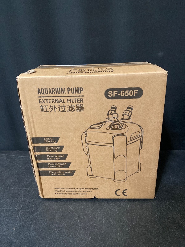 Photo 1 of Aquarium External Canister Filter Ultra-Quiet Fish Tank UV Filter Water Circulation Turtle Tank Filter with UV Filters Media 171/225/266/317/397GPH