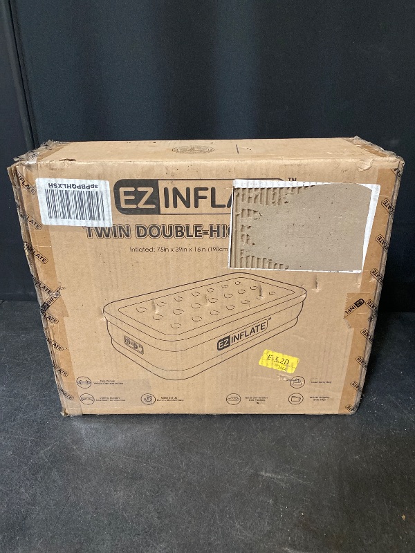 Photo 1 of EZ INFLATE Double High Luxury Air Mattress with Built in Pump, Inflatable Mattress
