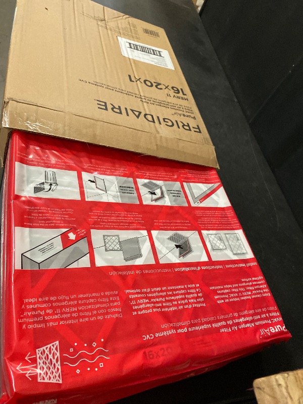 Photo 1 of Frigidaire PureAir® 16" x 20" x 1" MERV 11 Air Filter - 4 Pack