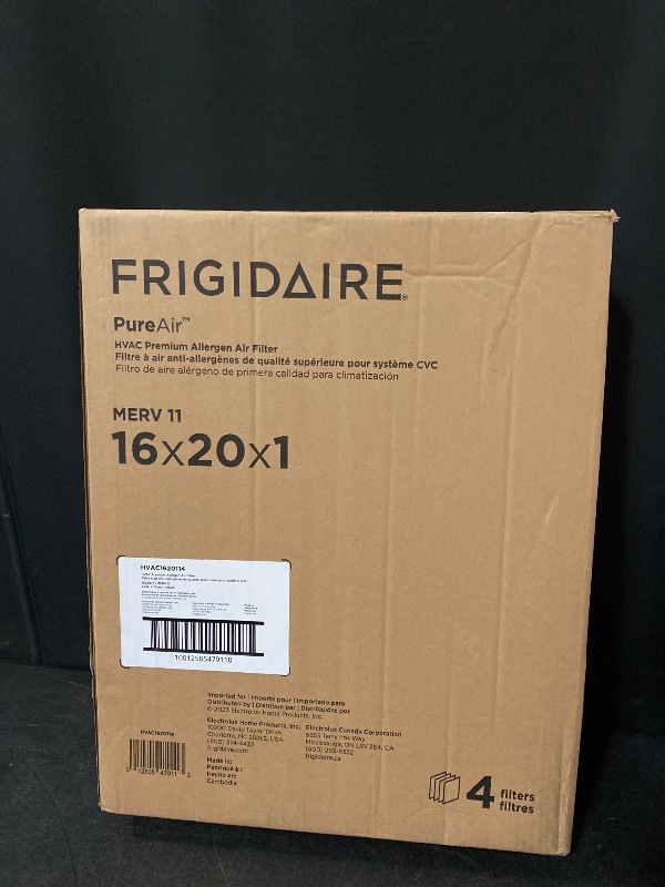 Photo 1 of Frigidaire PureAir® 16" x 20" x 1" MERV 11 Air Filter - 4 Pack