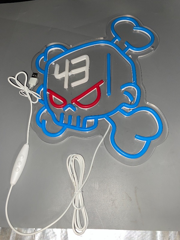 Photo 1 of NEON SKULL SIGN 13X13 