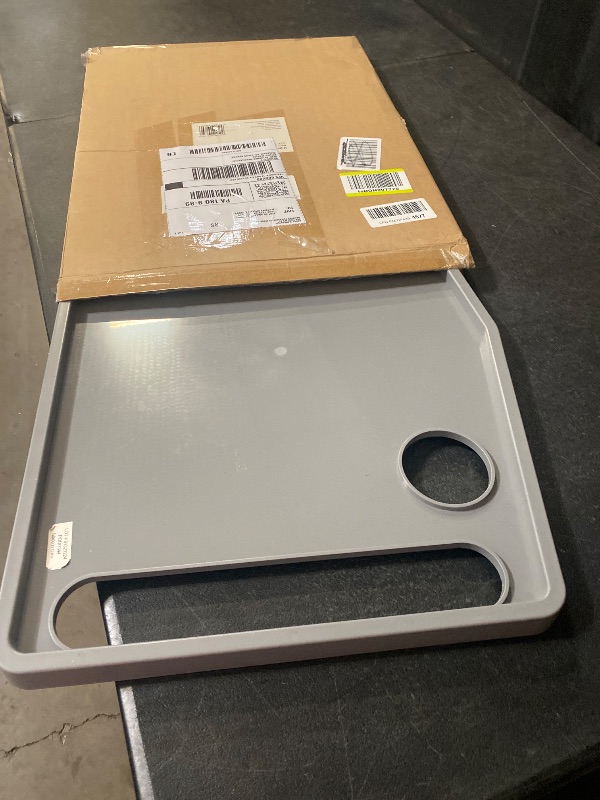 Photo 1 of DMI Walker Tray With Cup Holders, Walker Tray For Folding Walkers, Mobility Accessory for Seniors, Tray Table for Standard Walkers, Multipurpose and Portable, Gray