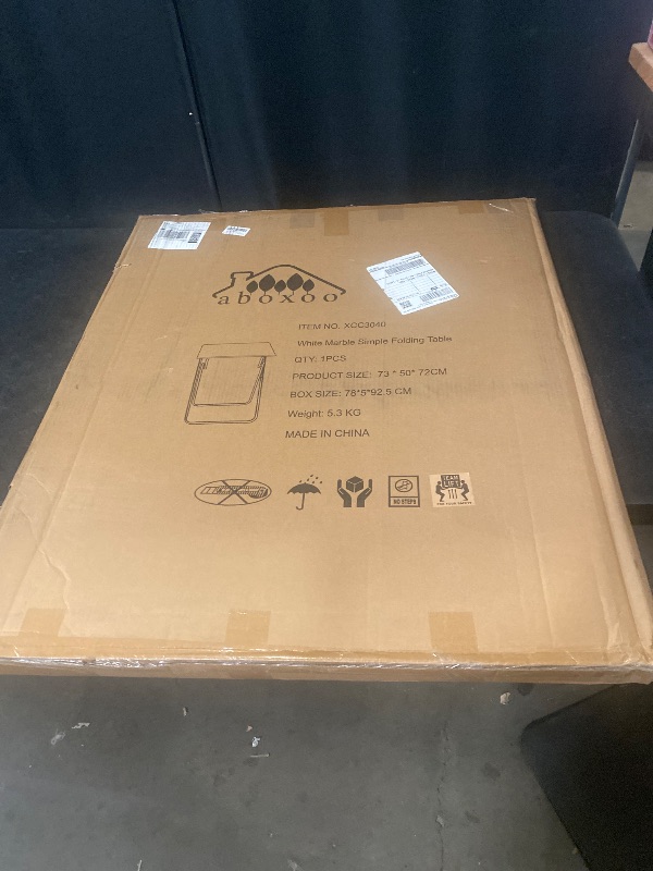 Photo 1 of SILVER/ MARHLE- Folding TV Tray Table -Stable Tray Table with No Assembly Required, TV Dinner Tray for Eating, Foldable Snack Tables for Bed & Sofa (Marbling)
