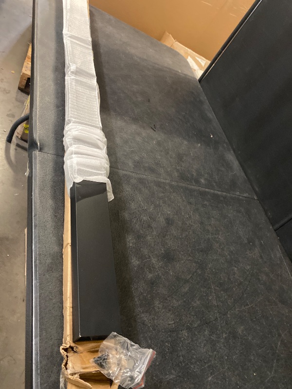 Photo 1 of 4FT Cable Railing Handrail Black Rectangular Stainless Steel Handrail with End Cap for Indoor Outdoor Deck Stair Cable Railing System DIY Balustrade, SH03
