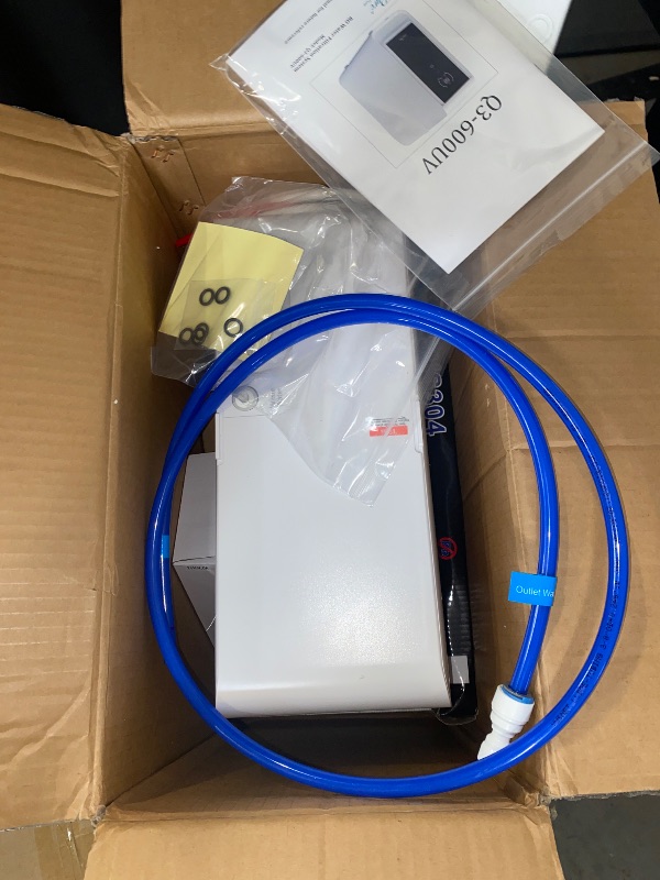 Photo 1 of SimPure Q3-600 UV Reverse Osmosis System, 600 GPD 8 Stage Under Sink Electric RO Water Filtration, 2:1 Pure to Drain,TDS Display, Filter Reminder, Reduce 95% TDS, USA Tech, NSF/ANSI 58 Certified, FCC
