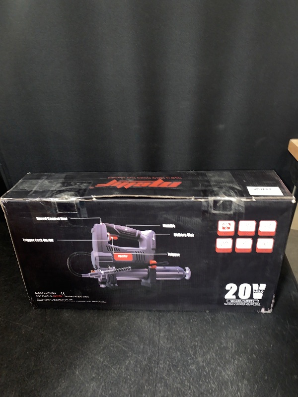 Photo 1 of Cordless Grease Gun Kit Compatible with Dewalt 20V MAX Battery, 10000 PSI 5-Speed Grease Gun w/ 20V 2.0Ah Battery and Charger, 31In Flexible Hose, Ideal for Machinery Automotive Maintenance
