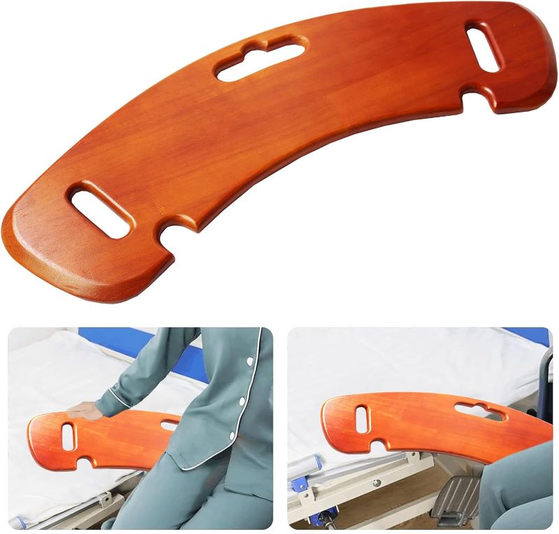 Photo 1 of Slide Transfer Board, 31" Wooden Slide Assist Device for Transferring Patient or Handicap from Wheelchair to Bed, Couch, Toilet, Car, Sliding Board, Patient Slide Board 440lbs

