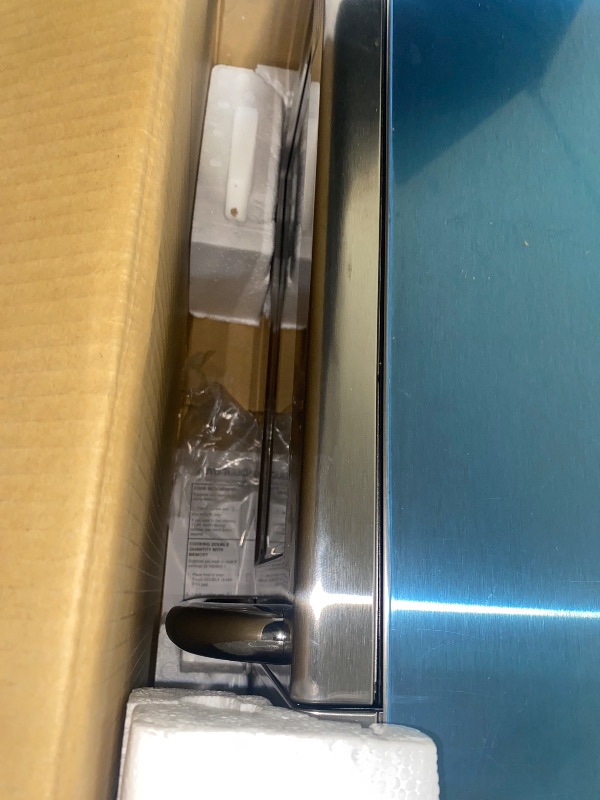 Photo 1 of Sharp R-21LCFS Medium-Duty Commercial Microwave Oven with Dial Timer, Stainless Steel, 1000-Watts, 120-Volts, One Size
