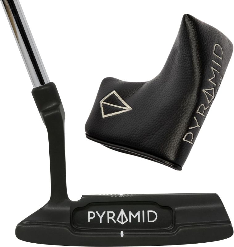 Photo 1 of Pyramid Golf Putter for Improved Accuracy & Consistency – Gear Effect Grooves, High MOI, Precision Milled Face, Soft Feel Grip, Forgiveness on Mishits, Free Head Cover, Ideal for Inconsistent Stroke
