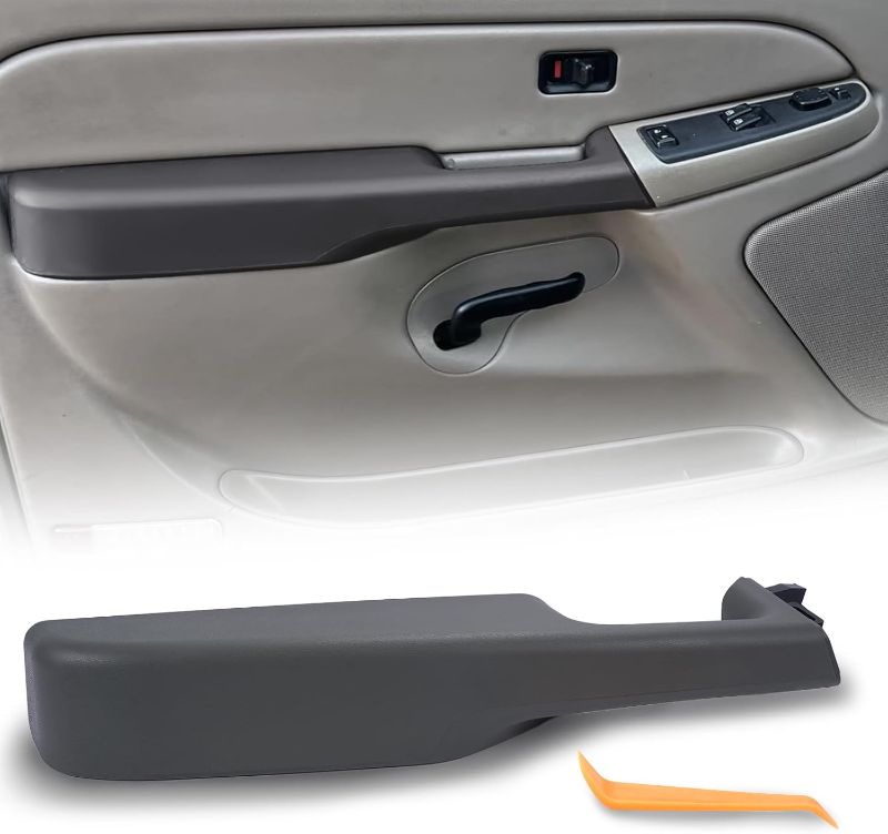 Photo 1 of Front Door Armrest Handle Left Driver Side Compatible with Chevy Suburban/Tahoe GMC Yukon/Avalanche Escalade 88981547 88981548 15703701 15703702 Driver Side Interior Door Armrest Handle (Black)
