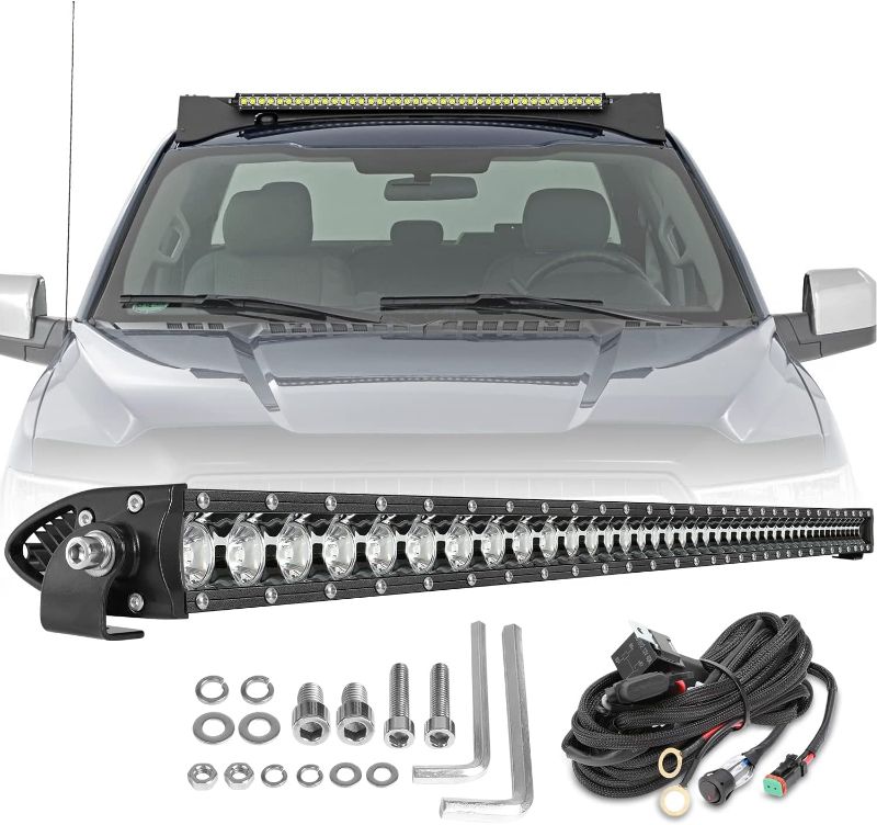 Photo 1 of 40 Inch Light Bar, Lumimotor Slim Single Row LED Light Bar Spot Beam Off Road Light for Truck UTV SUV F150 Bronco Wrangler Ram Silverado, 3 Years Warranty
