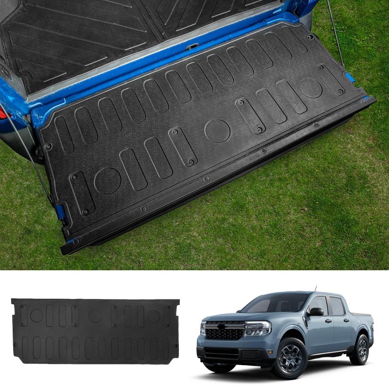Photo 1 of Tailgate Mat Compatible with 2022 2023 2024 2025 Ford Maverick Tailgate Liner Protector Cargo Mat TPE Cargo Liner for Ford Maverick Accessories (Tailgate Truck Mat)
